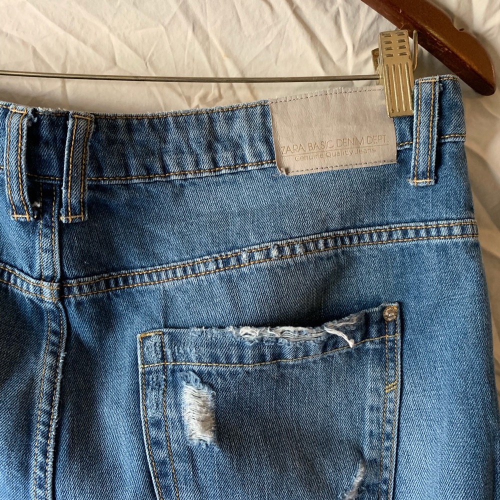 Zara basic denim Destroyed